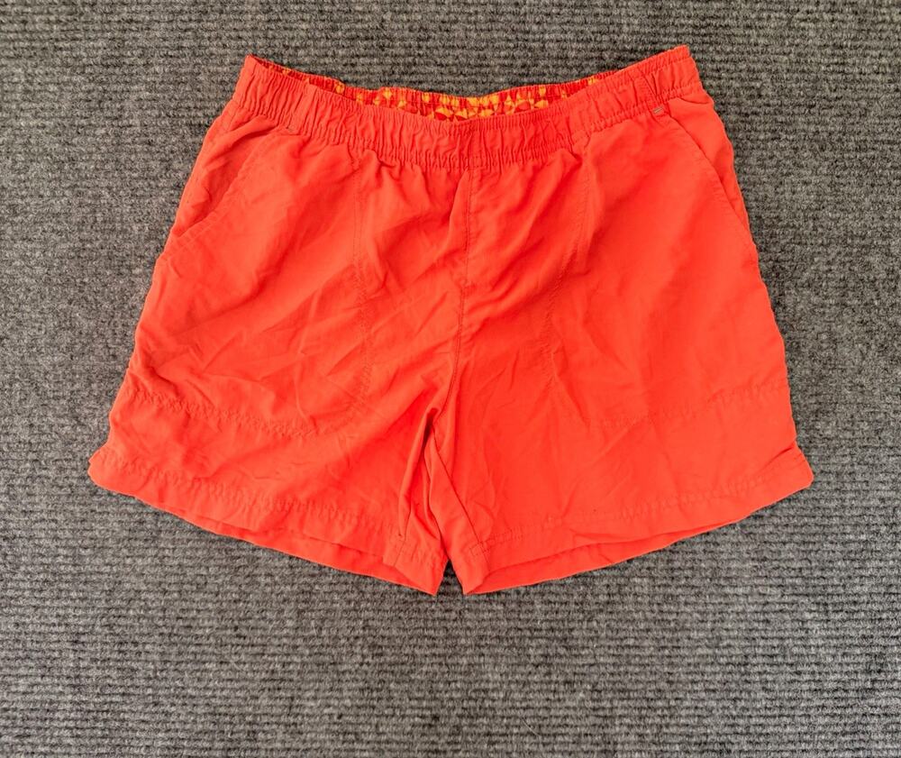 Columbia Men's Small PFG Water Shorts Orange Mesh Lined Fishing Outdoor